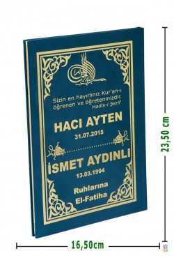 Efdal Yasin-i Şerif [Orta Boy - İsim Baskılı]-Fihristli-Üçlü