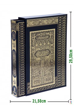 KUTULU,Yaldızlı - Efdal Bilgisayar Hatlı Kuran-ı Kerim (RAHLE Boy - SİYAH)